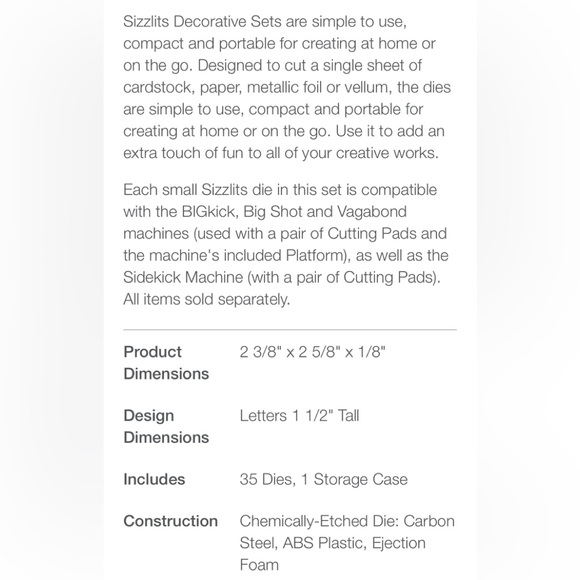 New Sizzix Garden Delights die cut sizzixlet letters numbers and punctuation - Picture 12 of 13